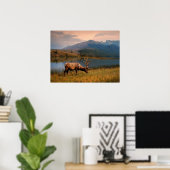 Poster Montagnes | Jacques Mountain Range Alberta Canada (Bureau à domicile)