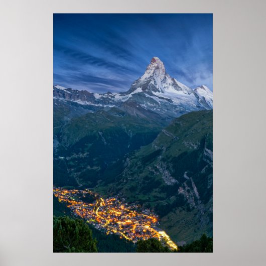 Poster Montagnes | Le Cervin, Zermatt, Alpes suisses (Devant)