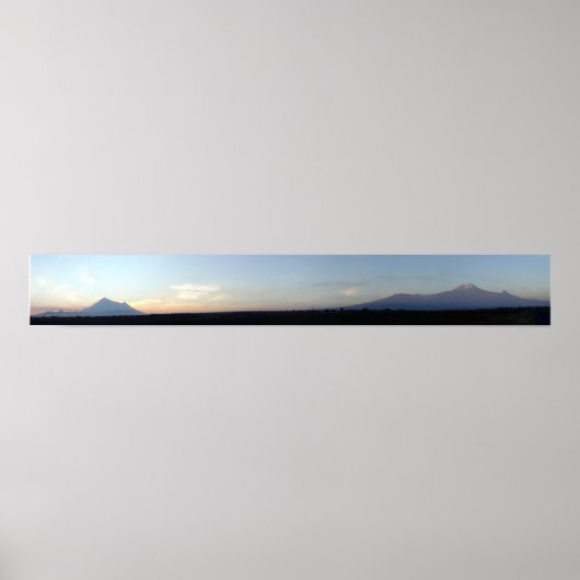 Poster Montagnes majestueuses (Devant)