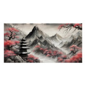 Poster Montagnes Mystiques Japonaises (Devant)