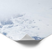 Poster Montagnes nuageuses (Coin)