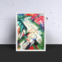Montagnes (Paysage) par Franz Marc, Art Vintage