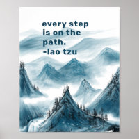Montagnes Peinture Paysage Citation Inspirante Pos