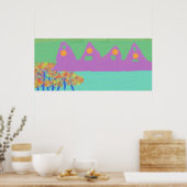 Poster Montagnes pourpres (Cuisine)