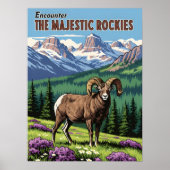 Poster Montagnes Rocheuses - Faune et Nature (Devant)