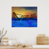 Poster Montagnes russes de Seaside Heights (Cuisine)
