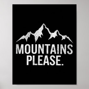 Poster Montagnes S'il vous plaît Aventure Extérieur