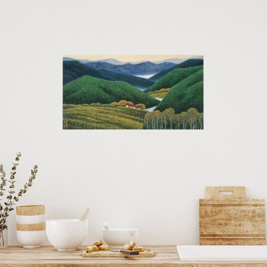 Poster Montagnes Spring (Cuisine)