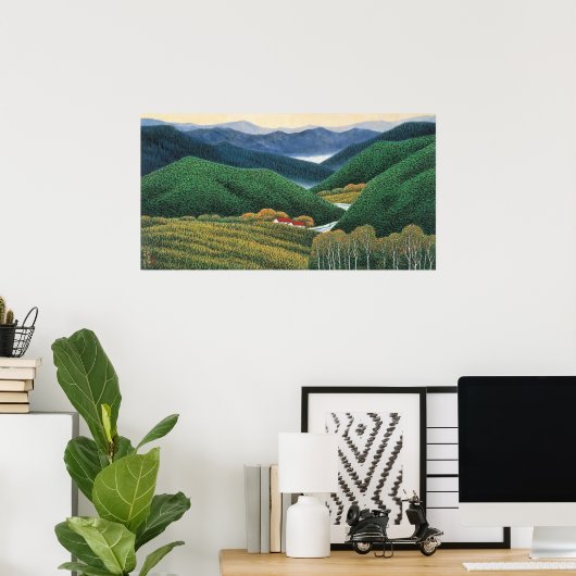 Poster Montagnes Spring (Bureau à domicile)