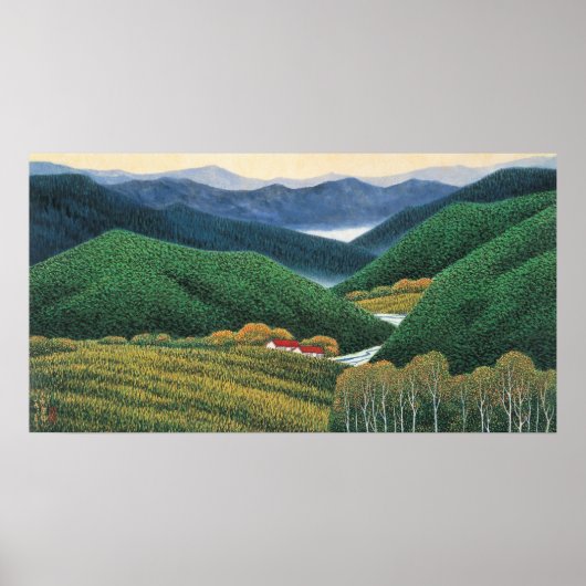 Poster Montagnes Spring (Devant)