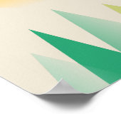 Poster Montagnes vertes Abstraites (Coin)