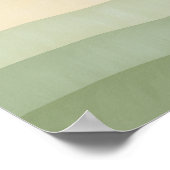 Poster Montagnes vertes Abstraites (Coin)