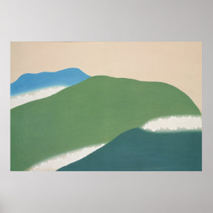 Poster Montagnes vertes de Momoyogusa (1909) par Kamisaka