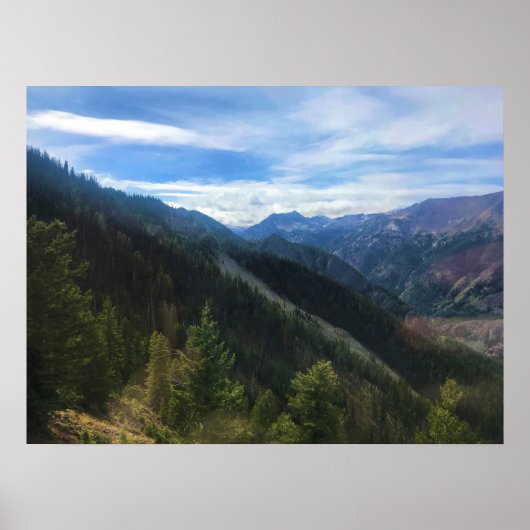 Poster Montagnes Wallowa, OR (Devant)