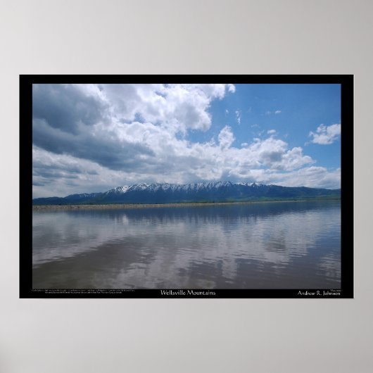 Poster Montagnes Wellsville (Devant)