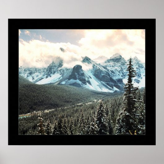 Poster Montagneux (haché) (Devant)