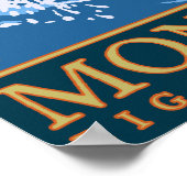 Poster Montana — Big Sky CountryFly Fishing Scène (Coin)