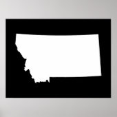 Poster Montana en blanc et noir (Devant)