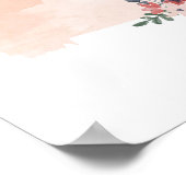 Poster Montana Floral Aquarelle Etat (Coin)