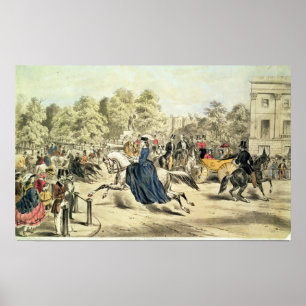 Poster Montant dans la rangée putréfiée, Hyde Park