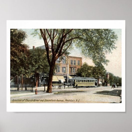 Poster Montclair NJ 1908 Vintage (Devant)