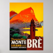 Poster Monte Brè, Lugano, Suisse (Devant)