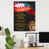 Poster Monte Carlo 26 x 36 (Bureau à domicile)