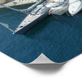 Poster Monte Carlo Monaco Marina et Condos (Coin)