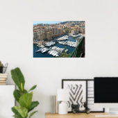 Poster Monte Carlo Monaco Marina et Condos (Bureau à domicile)
