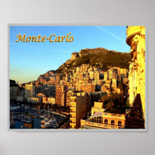 Poster Monte Carlo - Monaco - Panorama -