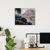 Poster Monte Carlo Vue de Roquebrune (Bureau à domicile)