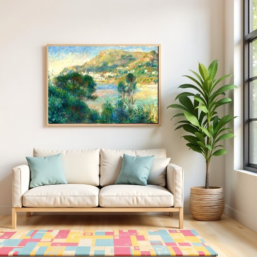 Poster Monte Carlo vue du Casquette Martin, Renoir