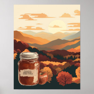 Poster Montebello VA Montagnes Blue Ridge Beurre de Pomme