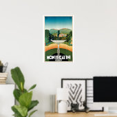 Poster Montecatini Italie Vintage Italie Voyage italien (Bureau à domicile)