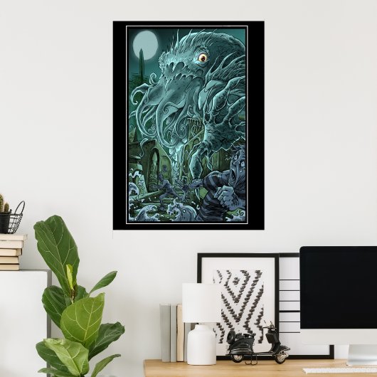 Poster Montée De Cthulhu (Bureau à domicile)
