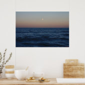 Poster Montée De Lune Au-Dessus De L'Océan #4686 (Cuisine)