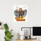 Poster Montée de Meowgnar (Bureau à domicile)