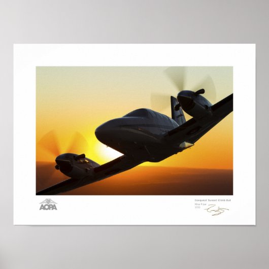 Poster Montée du coucher du soleil de la conquête (Devant)