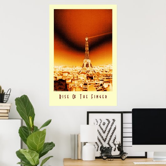 Poster Montée du doigt (Bureau à domicile)