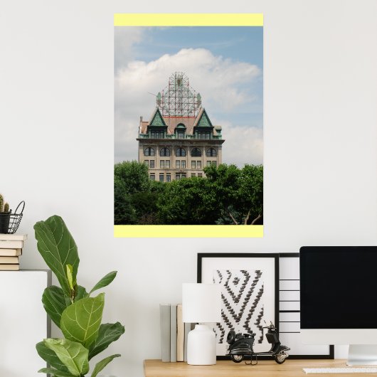 Poster Montée électrique de la ville (Bureau à domicile)