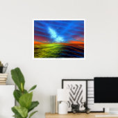 Poster Montée en galaxie (Bureau à domicile)