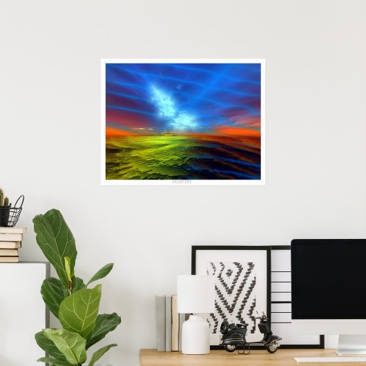 Poster Montée en galaxie (Bureau à domicile)