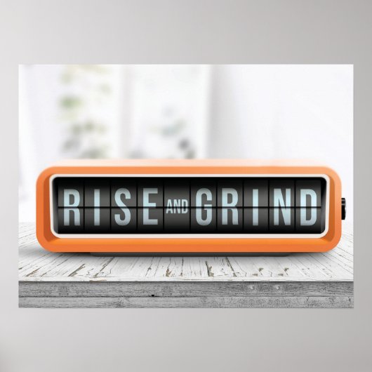 Poster Montée et Grind - Succès, Hustère, Motivationnel (Devant)