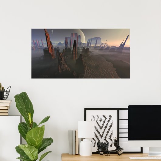 Poster Montée solaire (Bureau à domicile)