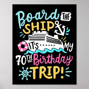 Poster Monter à bord du navire C'est mon voyage de croisi