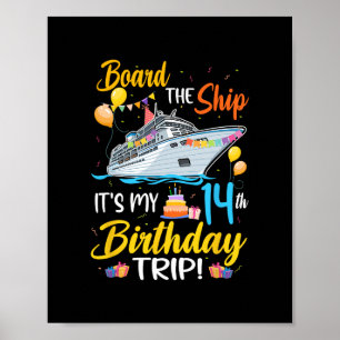 Poster Monter à bord du navire C'est mon voyage pour mon