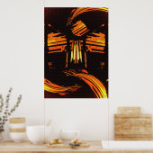 Poster Monter au-dessus de l'Art numérique (Cuisine)