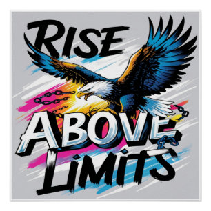 Poster Monter au-dessus de Limits Aigle