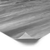 Poster Monter En Niveaux De Gris De Vague (Coin)