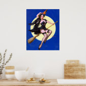 Poster Monter la broche de la lune vers le haut (Cuisine)